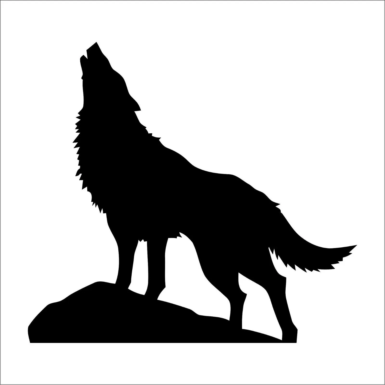 

Classic wolf shaped design, car windows, bumpers, motorcycle accessories, decorative vinyl car waterproof stickers