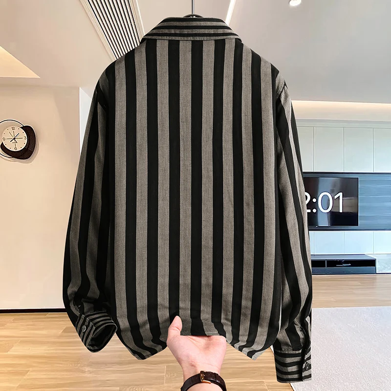 Mens Clothing Male Casual Shirt Men's Streetwear Blouse Fashion Shirt Spring Autumn Winter Streetdress Popular Elegant Hombre