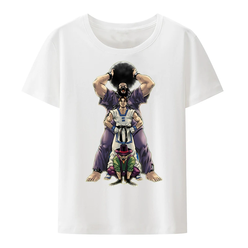 Japan Game King of Fighters Graphic Character Poster T-shirts Short-sleev Hipster Tee Camisetas T-shirt Streetwear Harajuku Tees