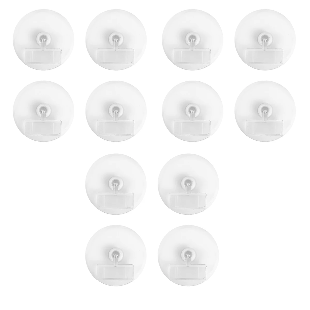12 Pcs Card Type Disc Clip Clips on Sign Holder Dining Table Advertising New Material Clear Retail Display