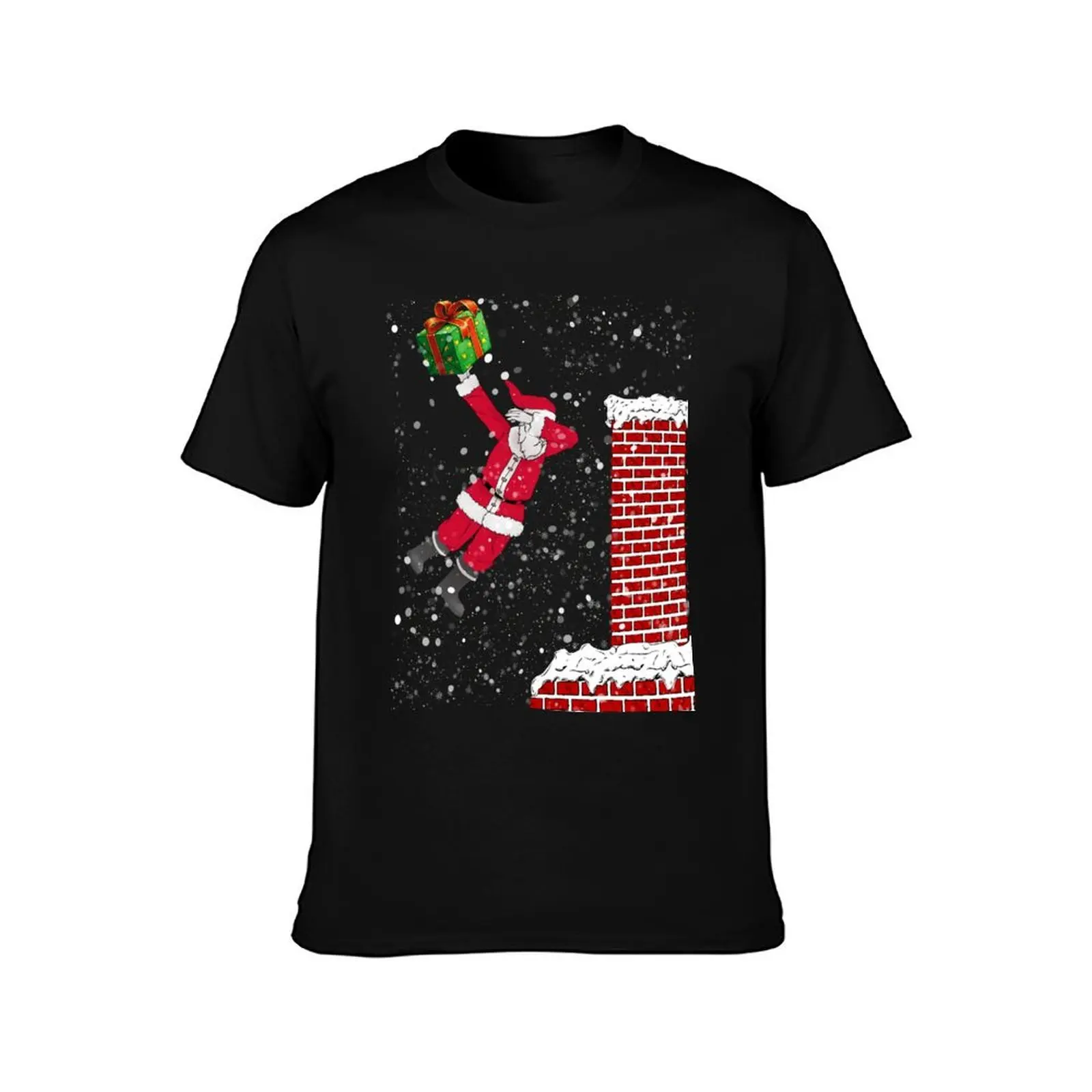 Dunking Santa Christmas Shirt Design- Basketball Santa Tee T-Shirt t shirts for man slim fit T-Shirt