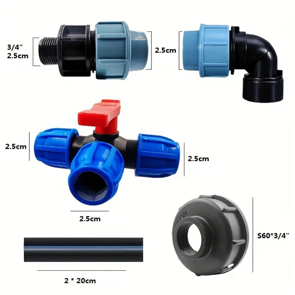 Rainwater IBC Gooseneck Tap with Double Outlet Brass Construction for Reliable Water Flow and For Easy Installation