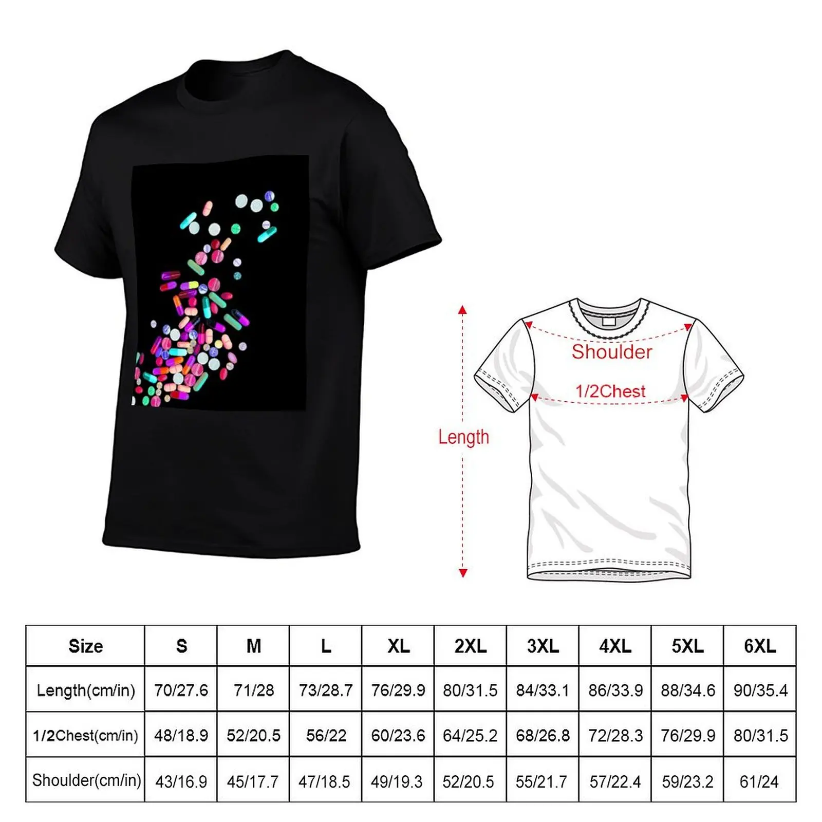 Happy Pills, Pill, Medicine, Rainbow Pills, Chill Pill, Meds, Colorful, Funny Pills, Pill Case T-Shirt
