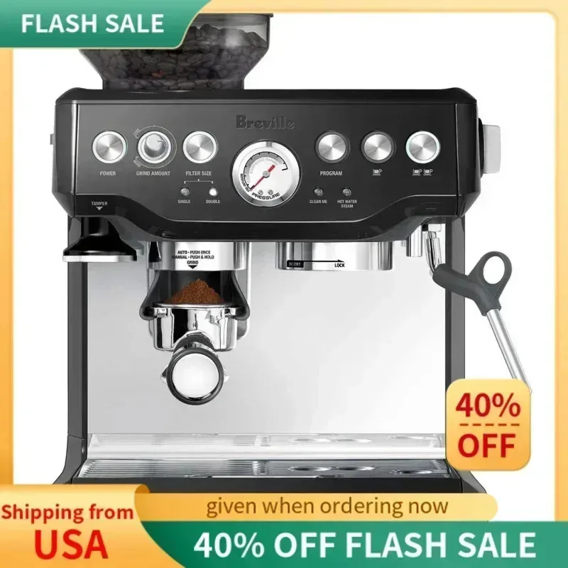 Máquina de café expreso PMD4-Barista Express BES870BSXL, sésamo negro,