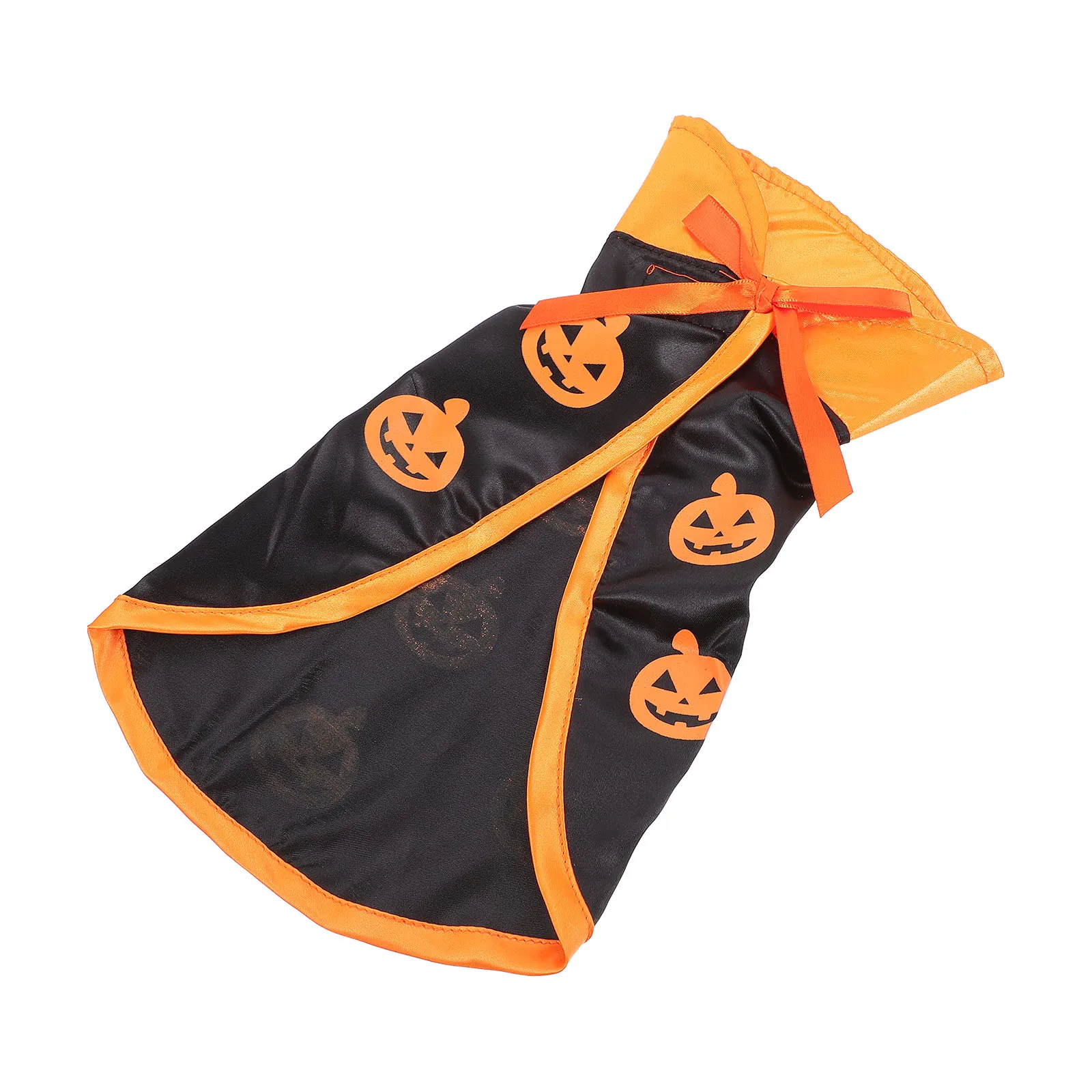 

1Pcs Halloween Pet Costume Pumpkin Cloak for Cat Dog Cosplay Cape Party Photography Style Decor Pet Cloak