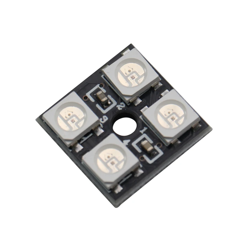 10 pièces/4-bit polychrome LED module couleur WS2812B-4 RVB LED pilote lanterne module w2812B