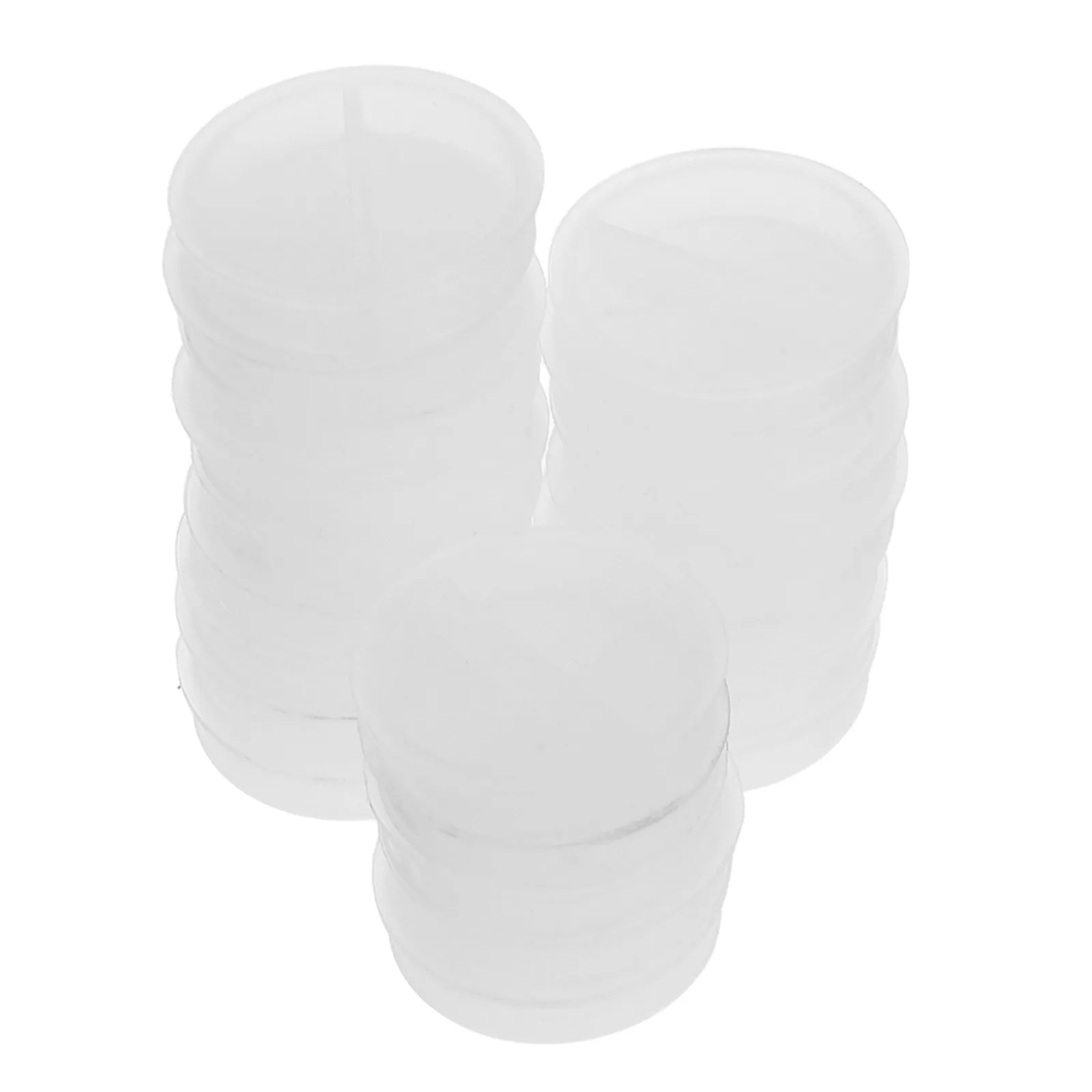 20Pcs Piggy Bank Stopper Transparent Round Bottom Plug Twist Lock Replacement Saving Box Hole Cover Secure Closure