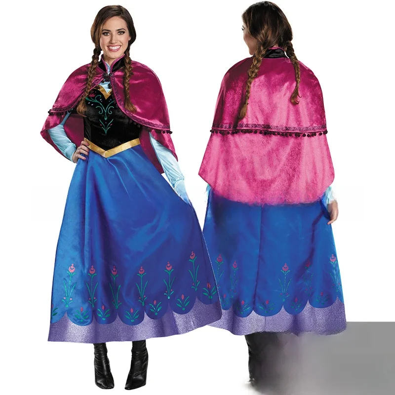 Anna Princ – tenue de Cosplay sur scène, Costume de fée T d'halloween, aventure blanche-neige, vêtements traditionnels pour femmes