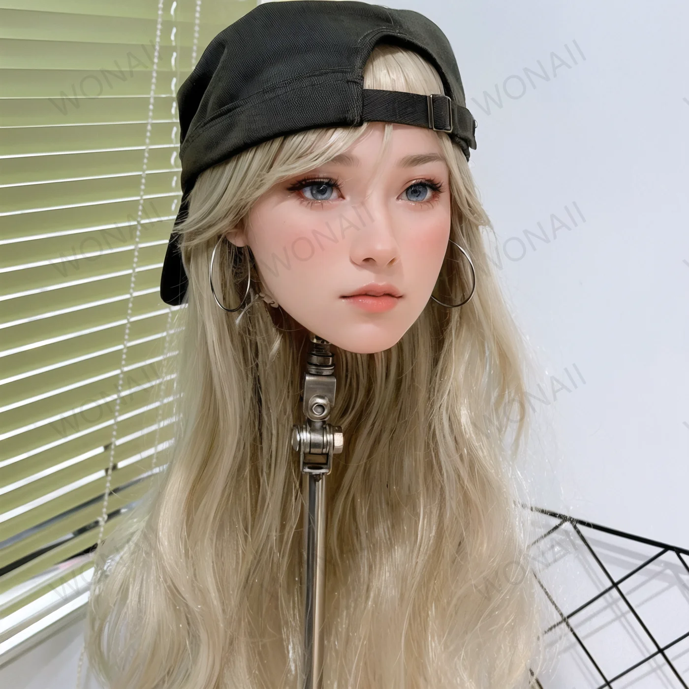 نموذج رأس أنثى رائع للغاية، مادة TPE، ناعم، رأس دمية تجميل بشرية للتدريب على تصفيف الشعر (بدون ملحقات)