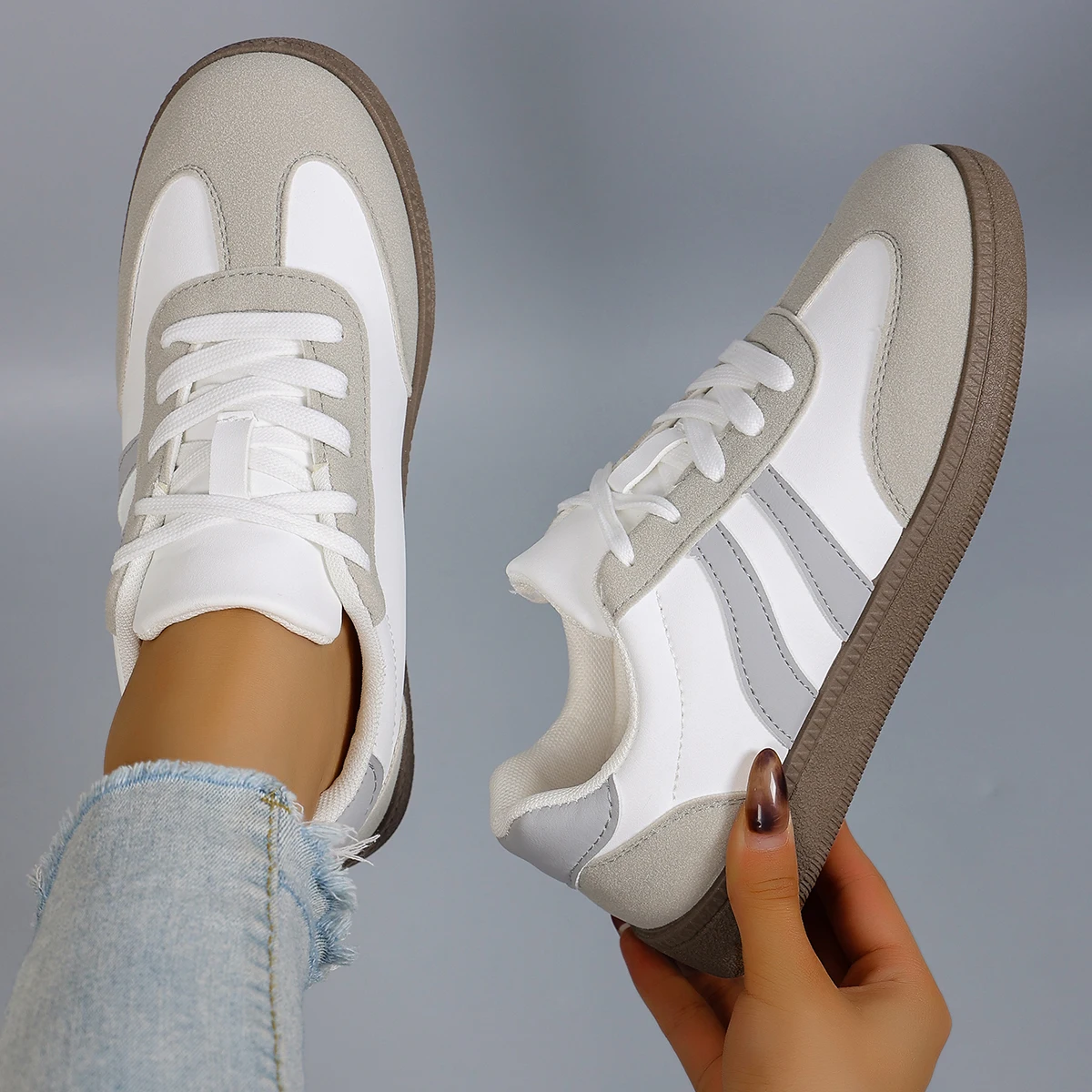 أحذية نسائية صيفية مسطحة شبكية قابلة للتنفس أحذية نسائية أحذية رياضية كاجوال، شحن مجاني للتخليص #4