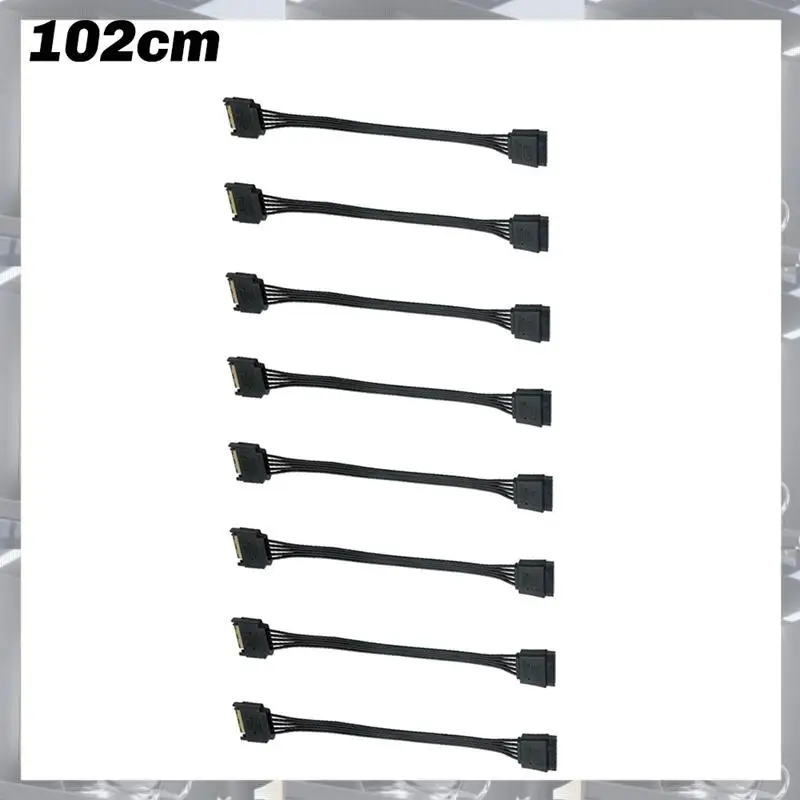 

Hot Selling-5-Wire SATA 15Pin Male To Female Power Extension Cable HDD SSD Supply For PC HDD SSD 18AWG,5-Wire SATA 15Pin Male To