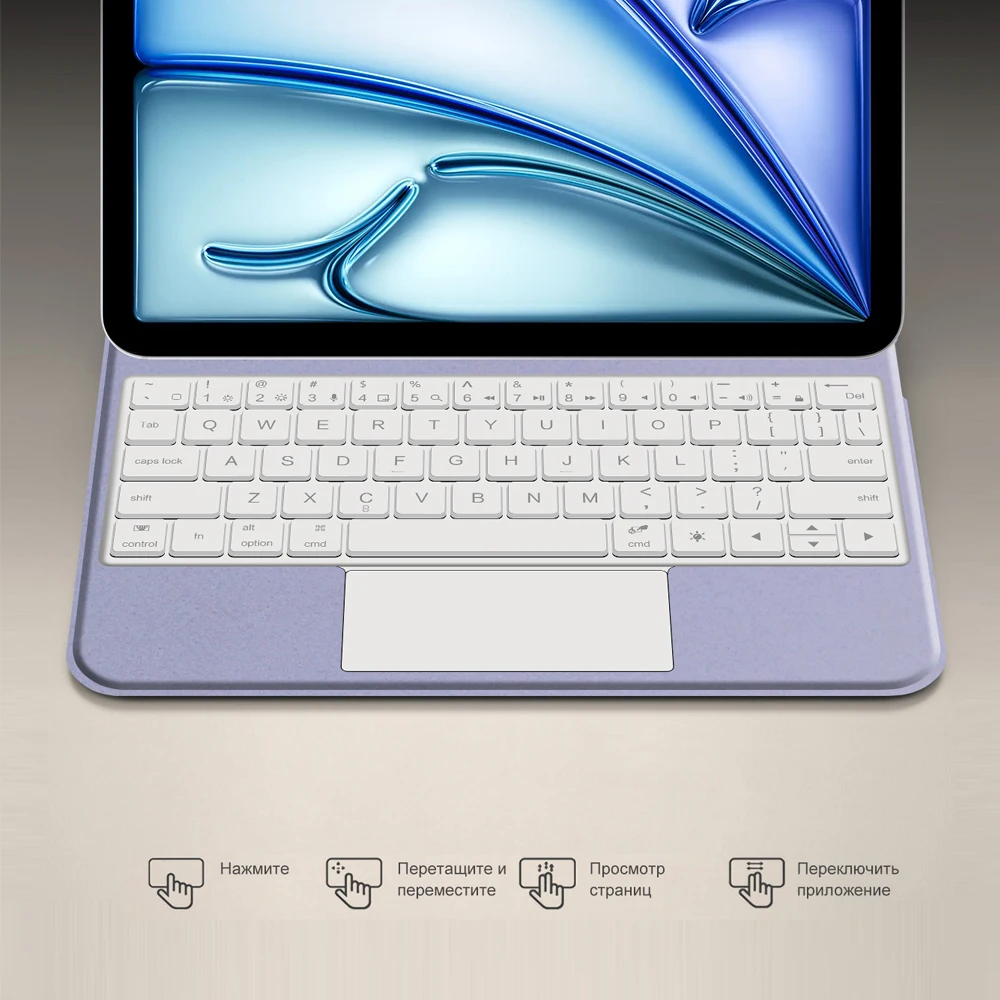 Touchpad Keyboard For iPad Air 11 Inch M4 M3 M2 Case For iPad Pro 11 4th 3rd 2nd 1st Air5 Air4 Magnetic Magic Keyboard Cover view 2