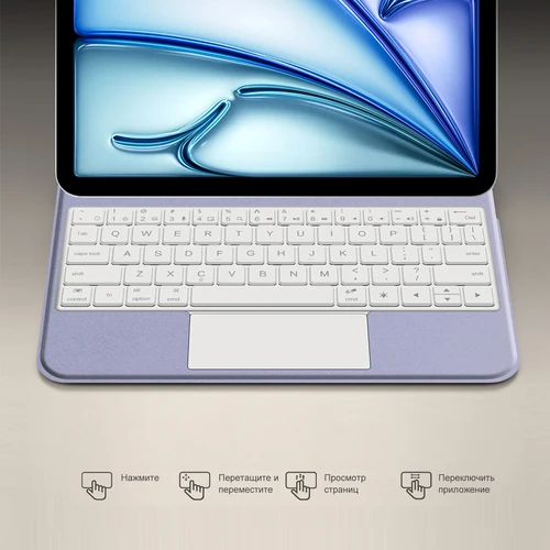 Imagen 2 del producto Teclado táctil para iPad Air de 11 pulgadas M4 M3 M2, funda para iPad Pro 11 de 4.ª, 3.ª, 2.ª y 1.ª generación, Air5, Air4, cubierta magnética tipo Magic Keyboard