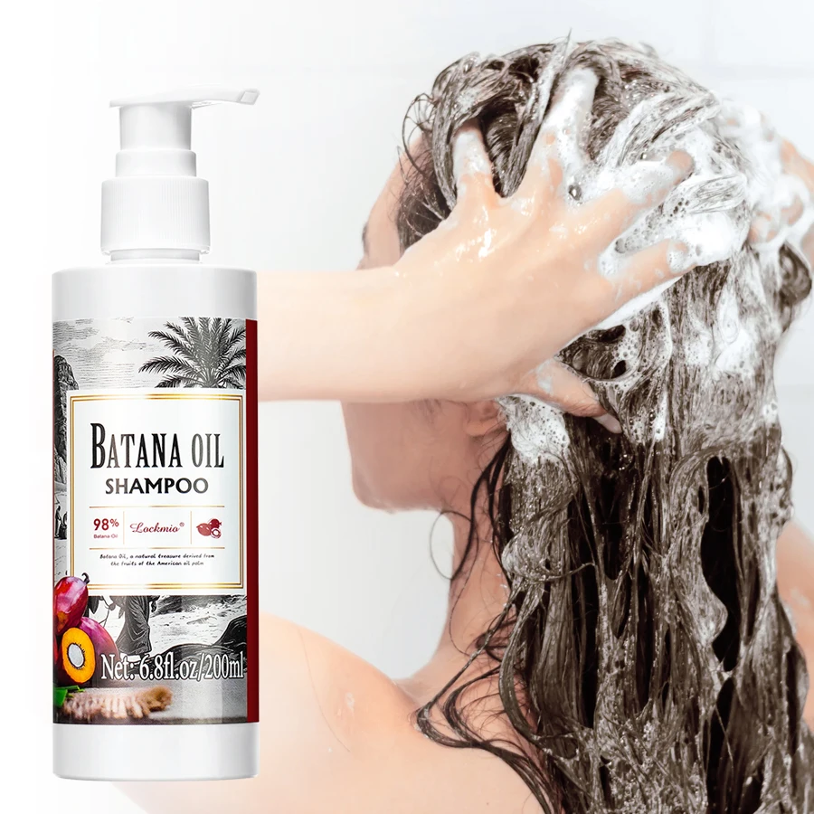 

Шампунь с маслом Батана, глубоко очищающий питательный шампунь 2-в-1, укрепляющий увлажняющий крем для волос, питательные средства против выпадения для женщин