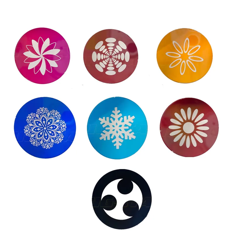 Glass Gobo Replacement Disc 24.8mm Colors Patterns For Lyre 380W BSW 3in1 Moving Head Stage Lighting Glass Pattern Spare Parts