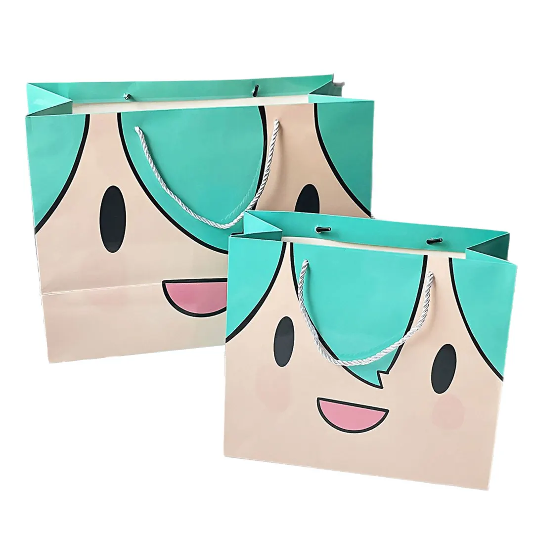 Hatsune Miku Fufu Themed Gift Bags, Large & Extra Large Anime Tote Bags, Ideal Birthday Gift Bags for Fans view 4