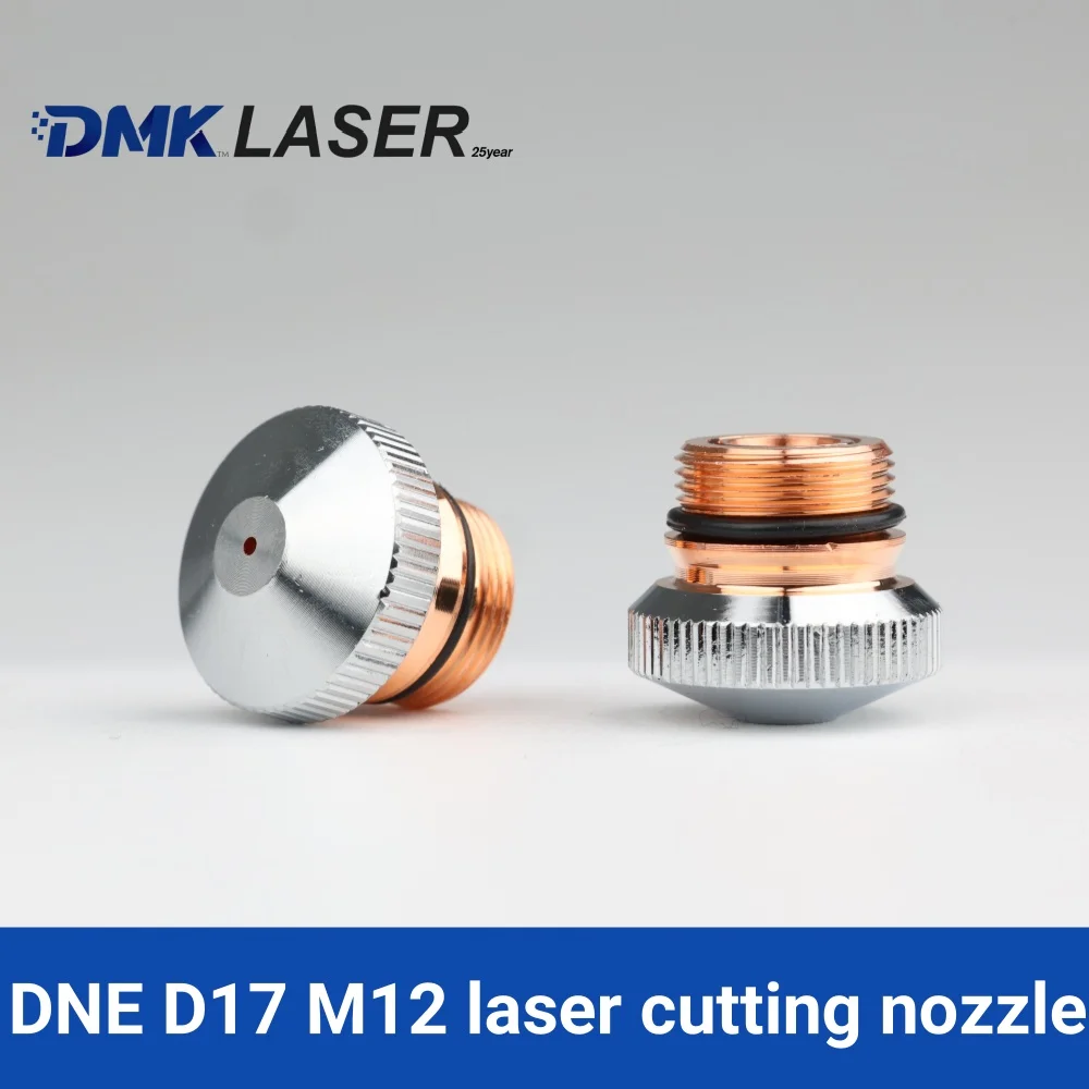 DMK DNE Laser Cutting Nozzles Dia.15mm/17mm H15 M12 Single Double Layer Chrome-plating For DNE Fiber Laser Cut Machine Head