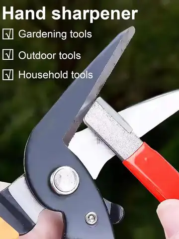 Manual Knife Scissors Sharpener Portable Quick Sharpening Tool for Home Kitchen Garden Pruning Shears Blade Sharpening Accessory