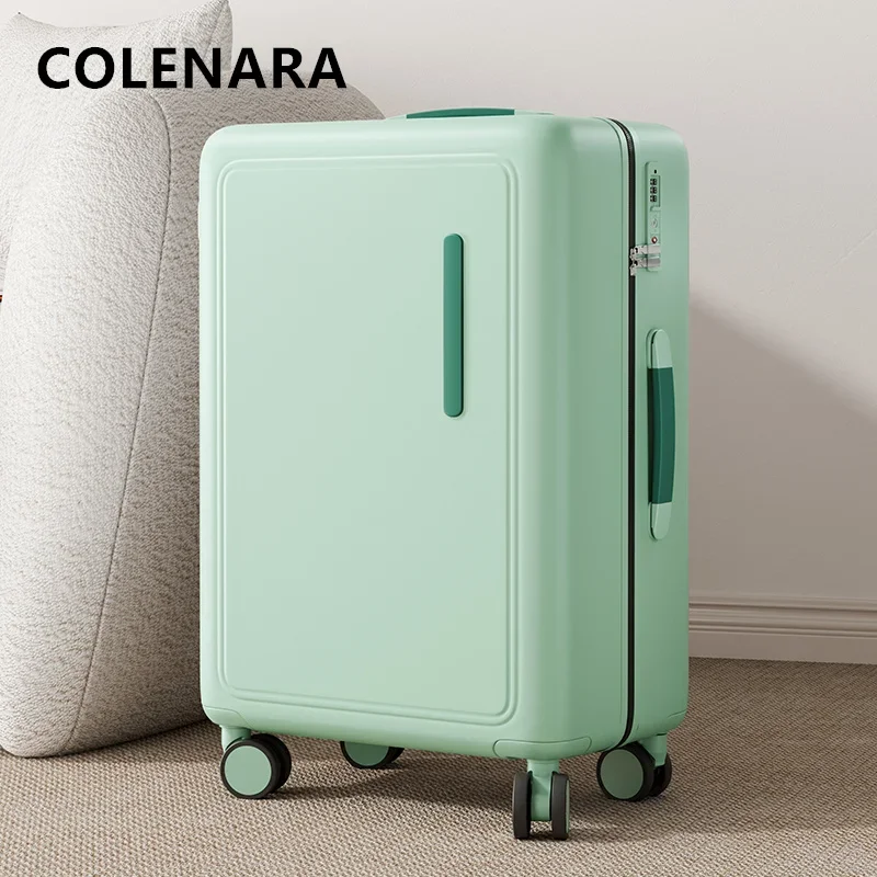 COLENARA-Mala Multifuncional para Homens e Mulheres, Embarque Leve, Mala Trolley, Bagagem de Viagem, ABS e PC, 20 in, 24 in