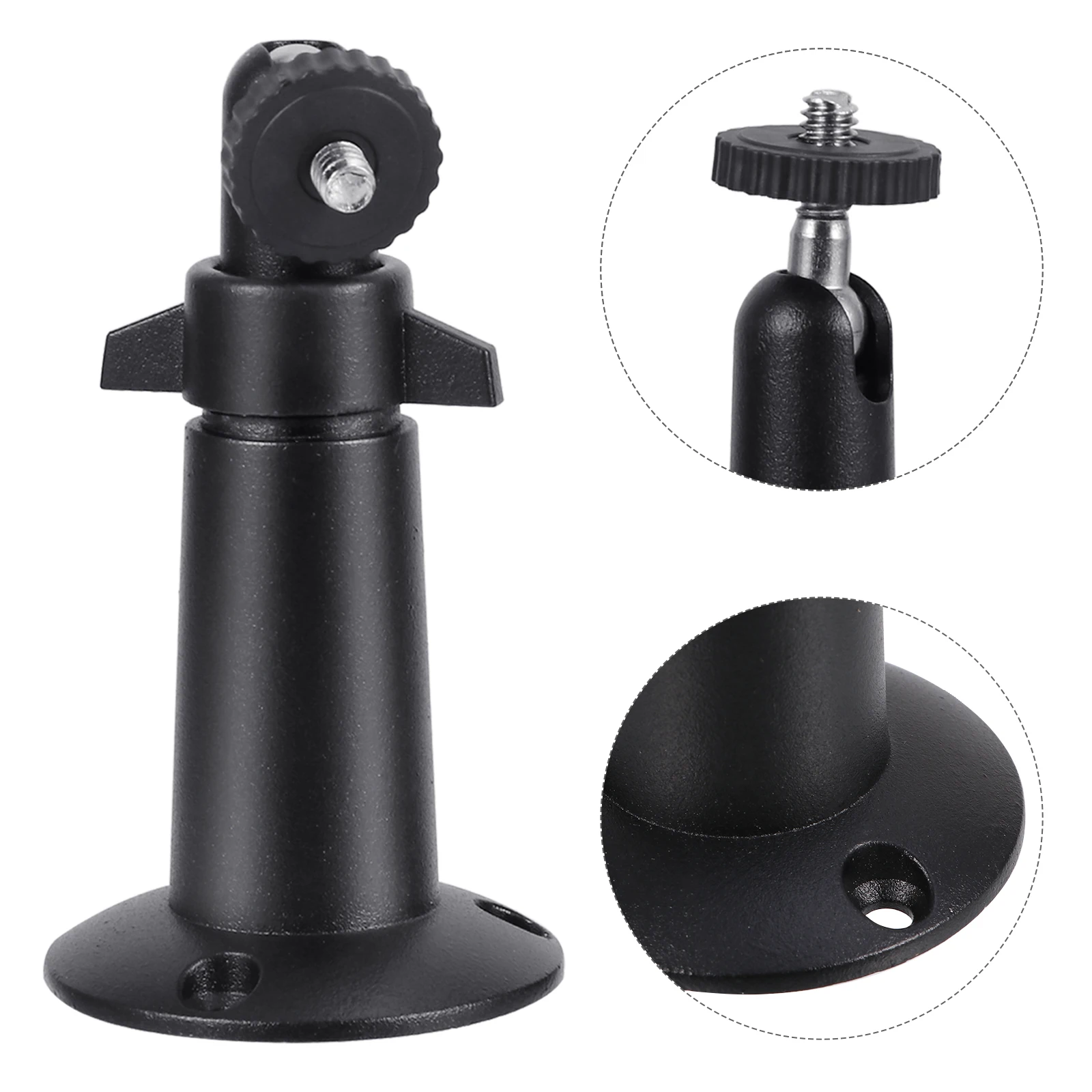 

2 pcs Stand Security Wall Mount Outdoor Bracket 360Degree Swivel 90Degree Tilt Adjustable Aluminum Alloy