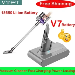 2024 For Dyson V7 Battery 21.6V 28000mAh Li-lon Rechargeable 18650Battery Dyson V7 Battery Animal Pro Vacuum Cleaner Replacement