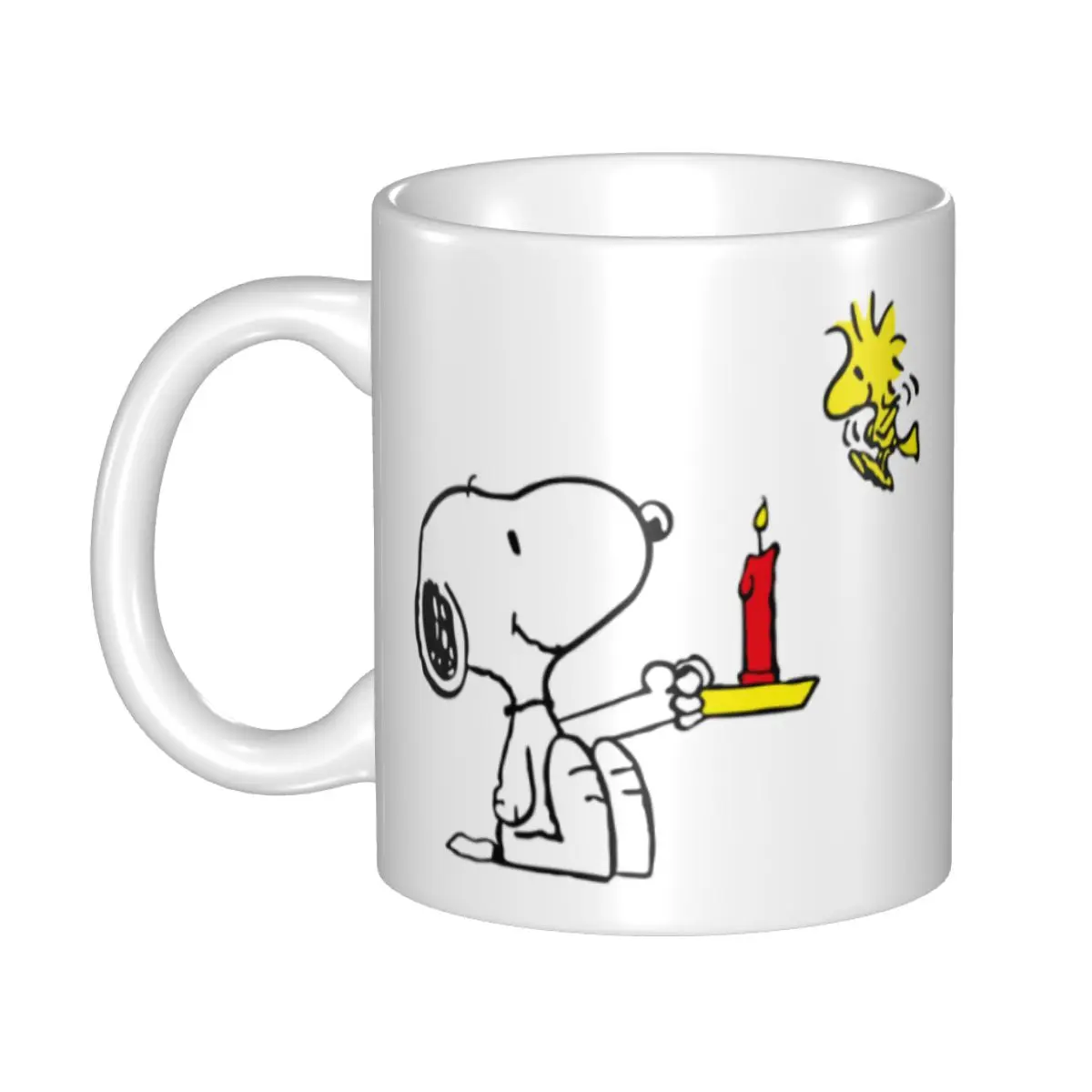 

Manga Snoopy Woodstock Cartoon Dog Coffee Mugs DIY Personalized Ceramic Mug Creative Present
