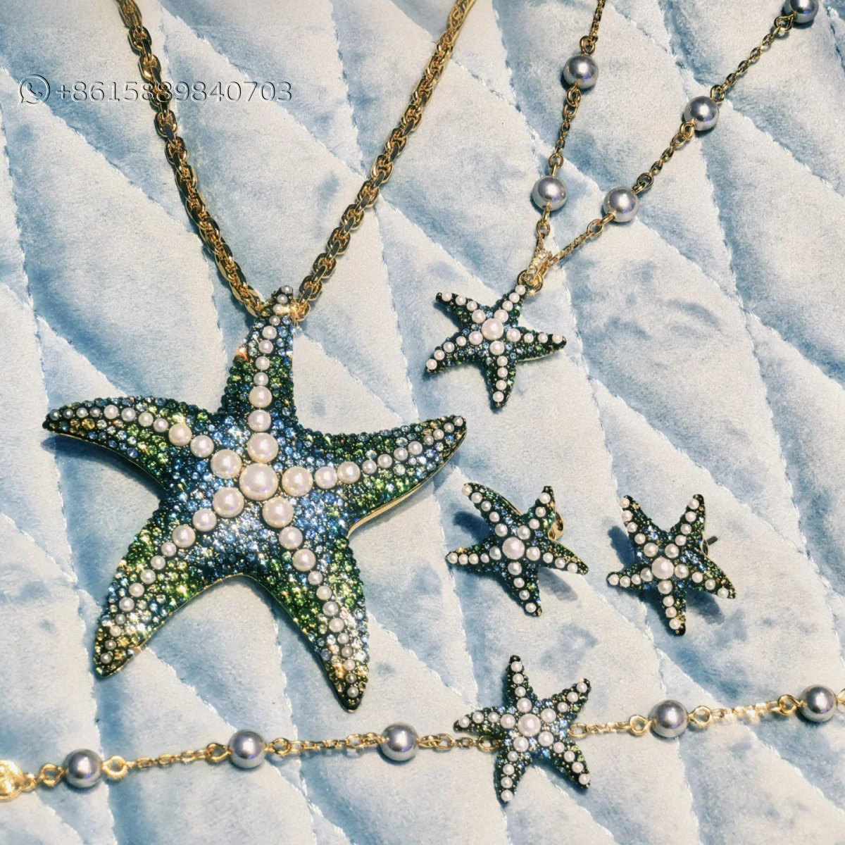 

Original 2026 New Charms Star Necklace Earrings Fine Jewelry Set for Women Shell Necklace Bracelet Ring Romantic Gift