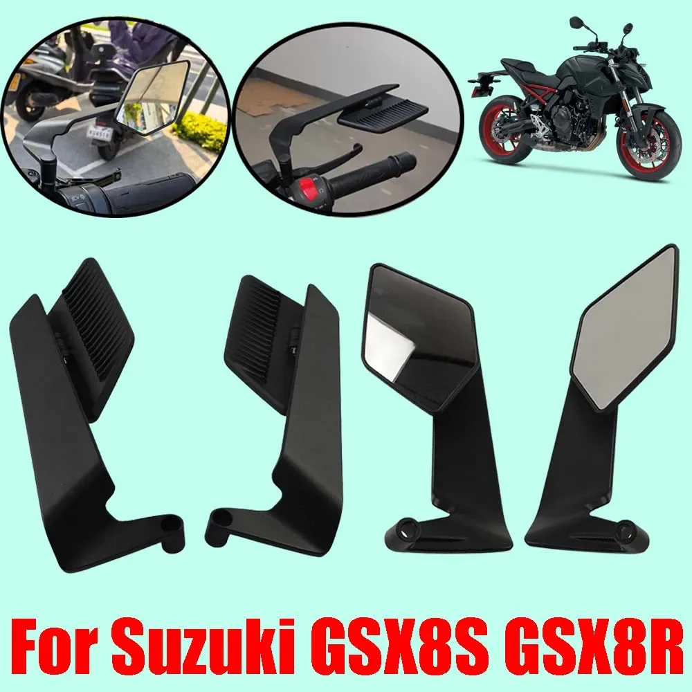 

For Suzuki GSX8S GSX8R GSX-8S GSX-8R GSX8 S R GSX 8 S R Accessories Rearview Mirrors Stealth Winglets Mirror Rotate Side Mirror