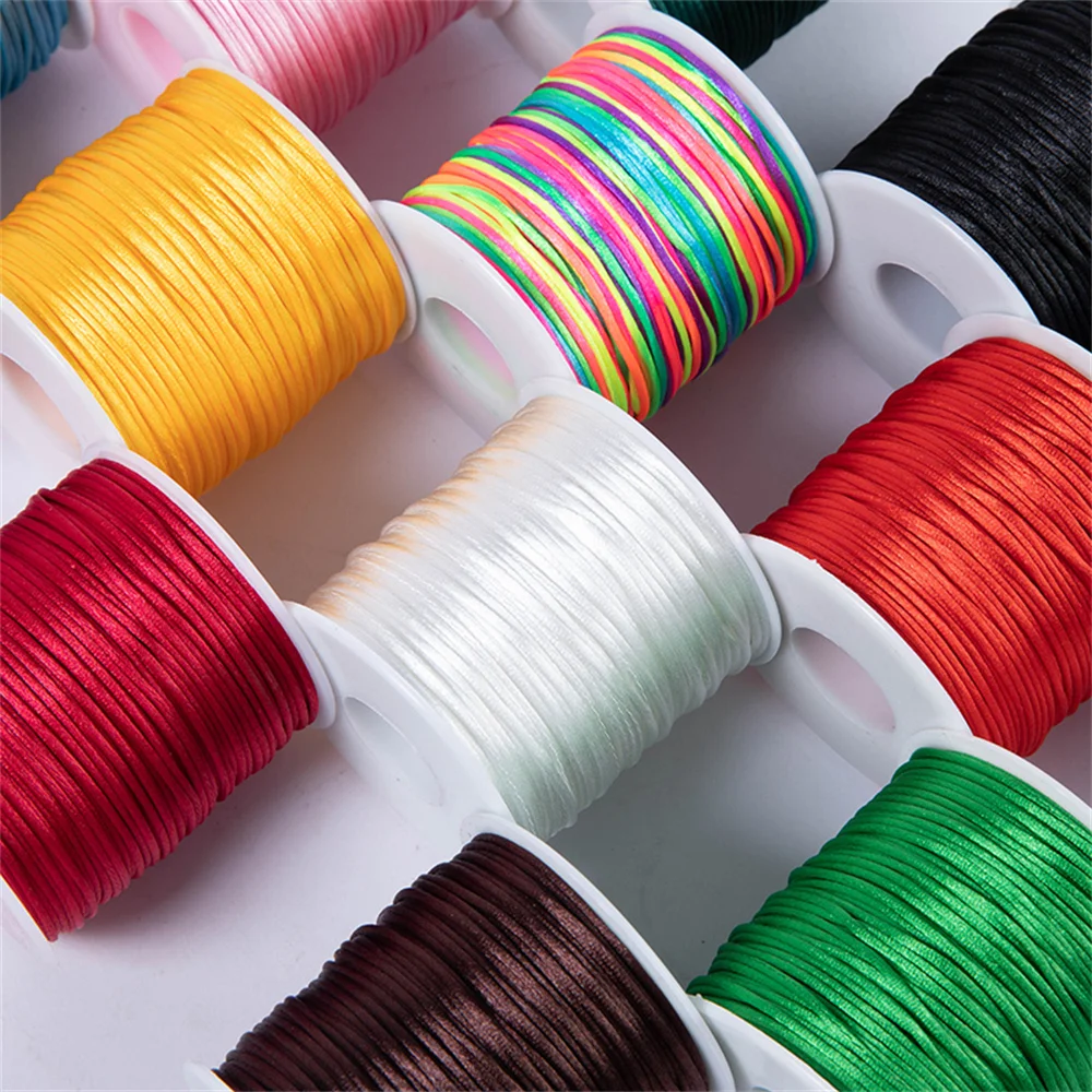 

70m/Roll 1.5mm Nylon Thread Cord Rope Macrame Cord Bracelet Necklace Braided String For DIY Tassels Beading Shamballa String