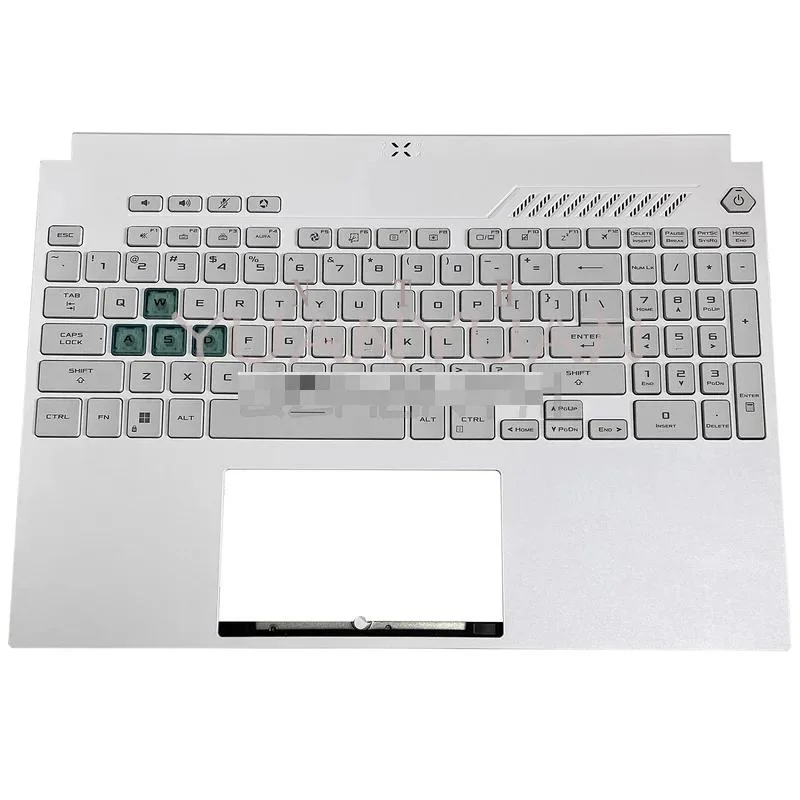 NTH (2023 Year) Used For ASUS TUF Gaming A15 F15 FX507 FA507 FX517 Palmrest Upper Top Case w/ Backlit Keyboard (White)