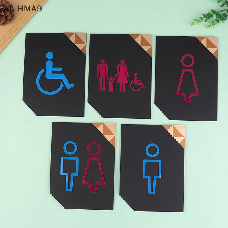 الحمام تعليمات علامة مرحاض لافتات مرحاض الجدار ملصق فندق مطعم متجر عام لافتات المرحاض #2