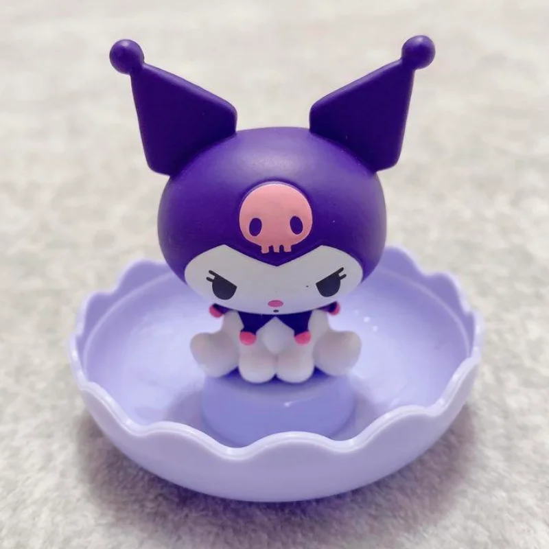 BANDAI Sanrio Gashapon Capsule Toys Kawaii Keroppi Anime Figure Jewelry Box For Storage Cute Kuromi My Melody Figurine Gift