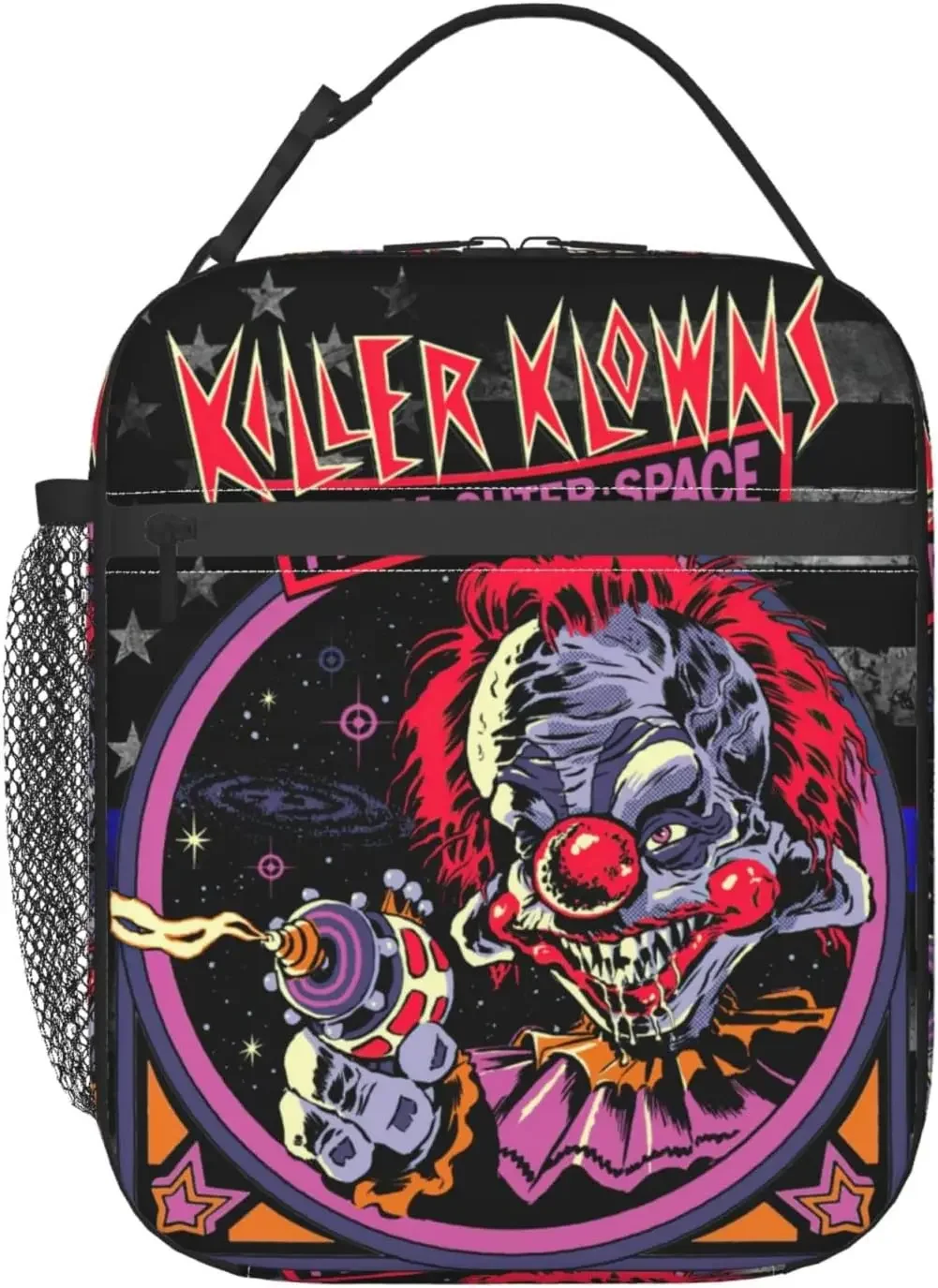 Killer Horror Klowns Movie From Outer Space Insulated Lunch Bags Reusable Picnic Lunch Box for Travel Cooler Bag