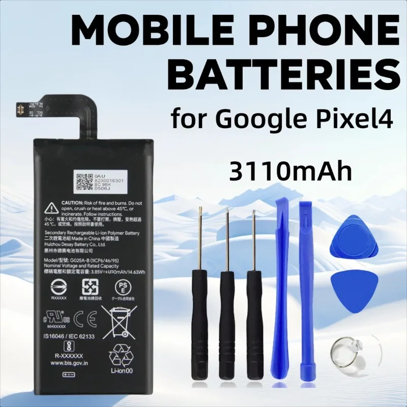 

3110mAh Replacement Battery for Google Pixel4 XL G025A-B Mobile Phone Batteries