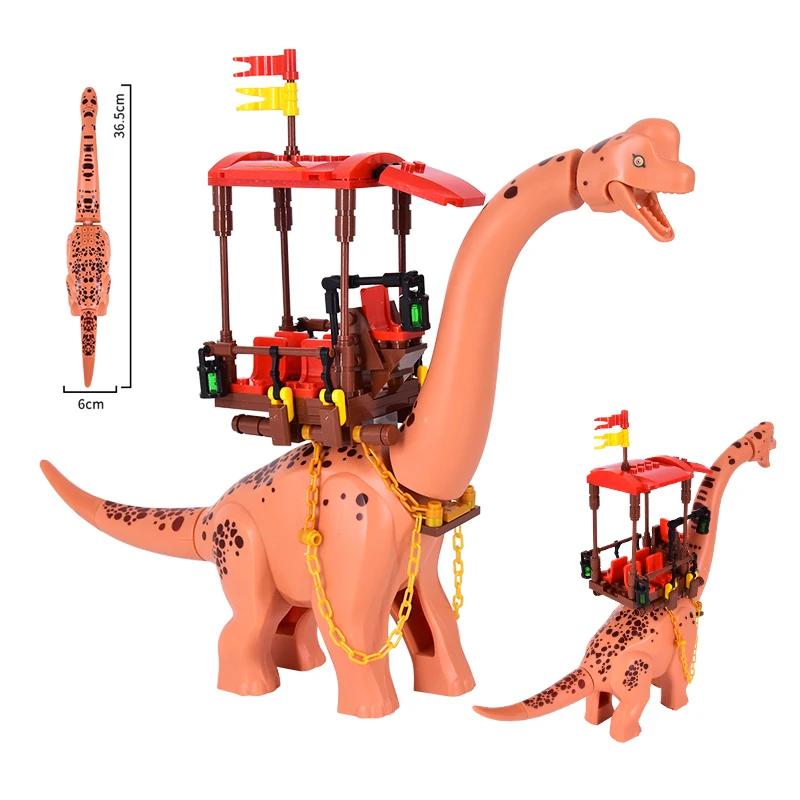 

MOC Jurassic Dino Brachiosaurus Mount World Building Kits Bolcks Bricks Dinosaurs Dinosauios Park figures Toys for kids gifts