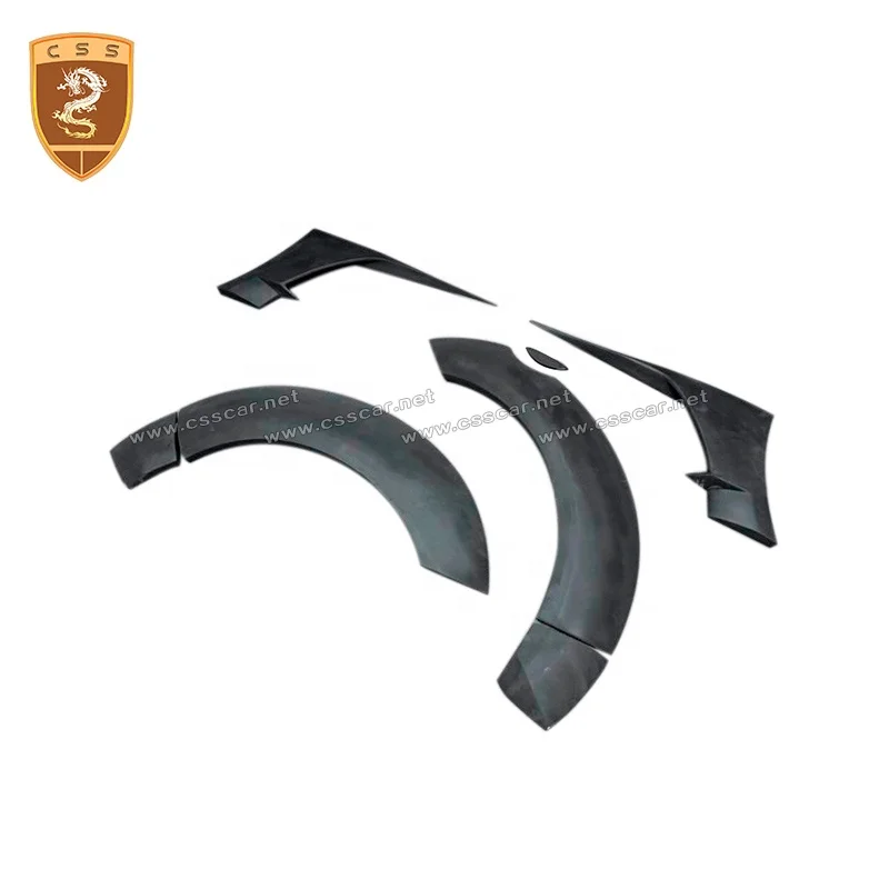 OEM Style Fiberglass Fenders Flare Wheel Trims for  Corvette C7 Wide Eyebrow Arches