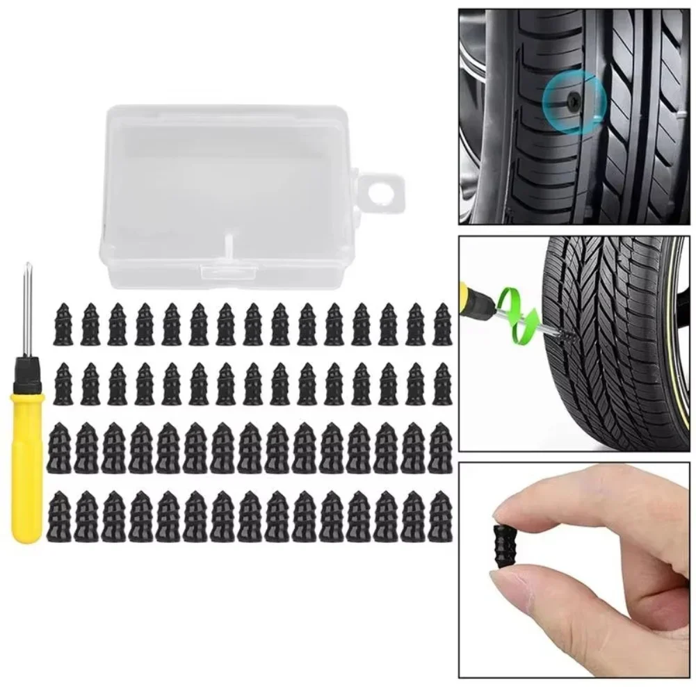 

1set Tire Repair Screws Tire Repair Rubber Nail Kit For Cars Trucks ATVs Motorcycles And Bicycles Tire Screw-Plug Repair Kit
