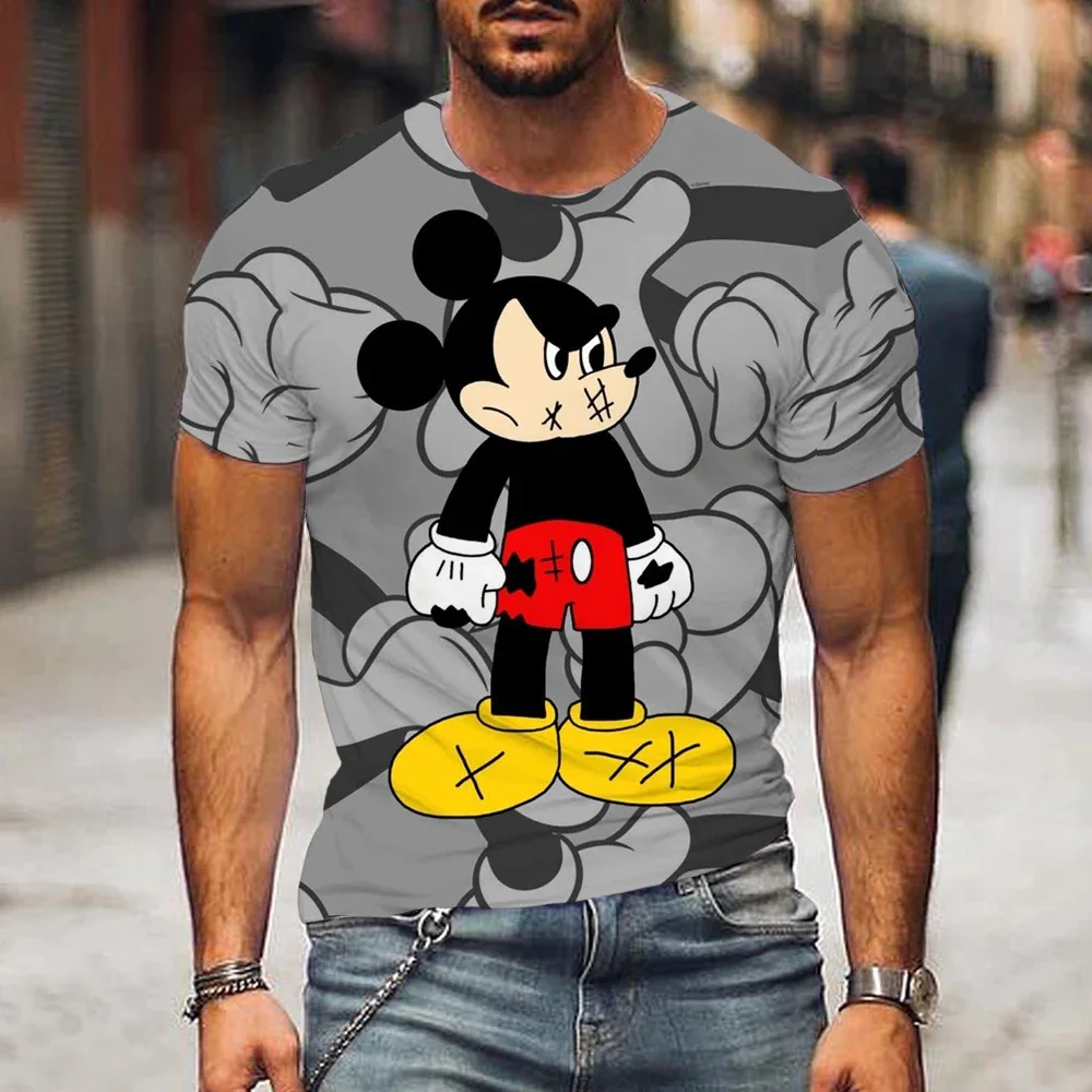 2024 Disney Mickey Mouse 3d Print T-Shirts 3D Print Men Women Fashion T Shirt Kids Boys Girls Tees Tops