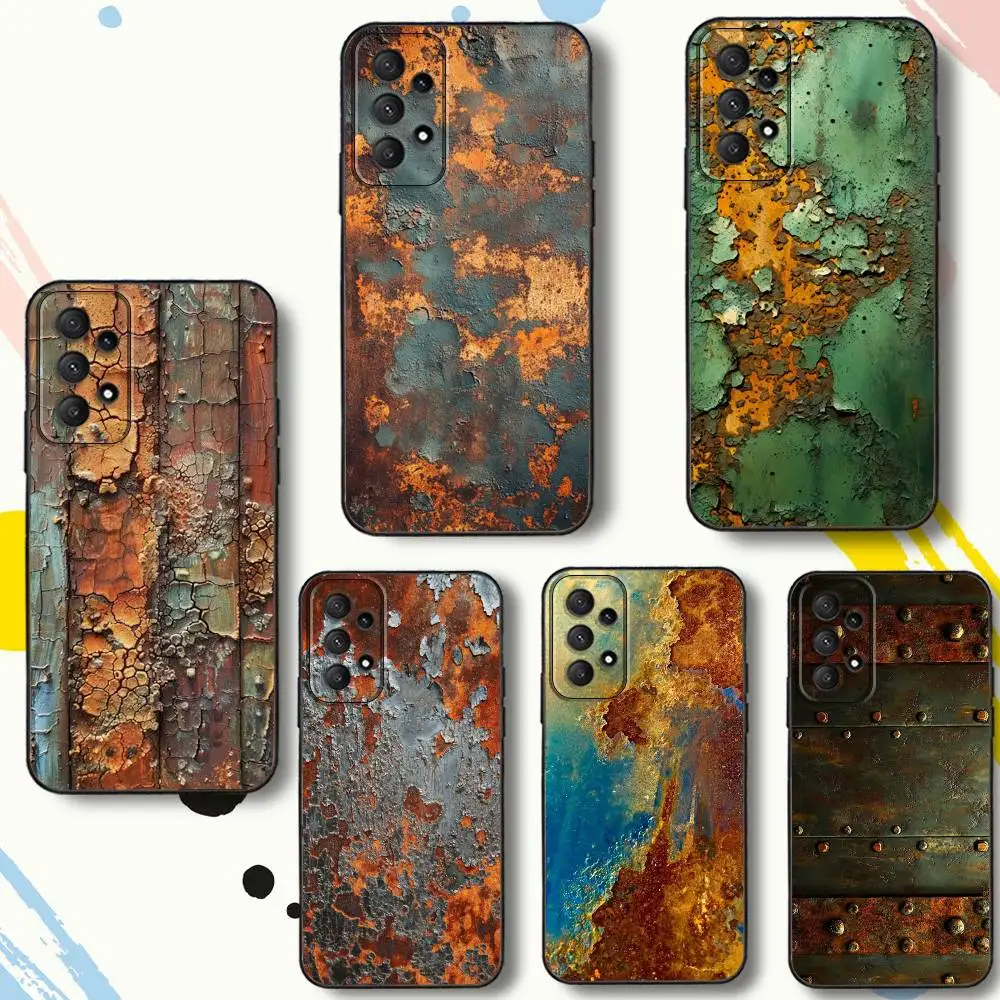 

I-Industrial R-Rust Print-S Phone Case For Samsung Galaxy A 80,72,73,91,53,22,51,52,5G,Plus,J,Note Soft Black Cover