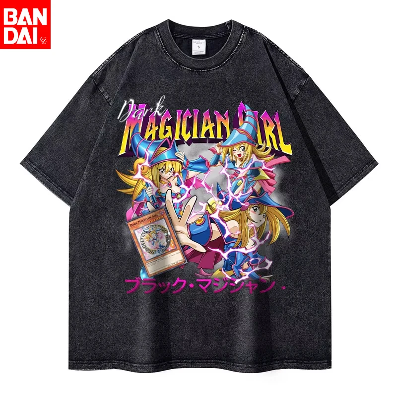 Camisetas Unissex Oversized com Estampa 'Change of Heart' de Anime Yu-Gi-Oh! (Yugi Muto, Seto Kaiba) - Estilo Manga