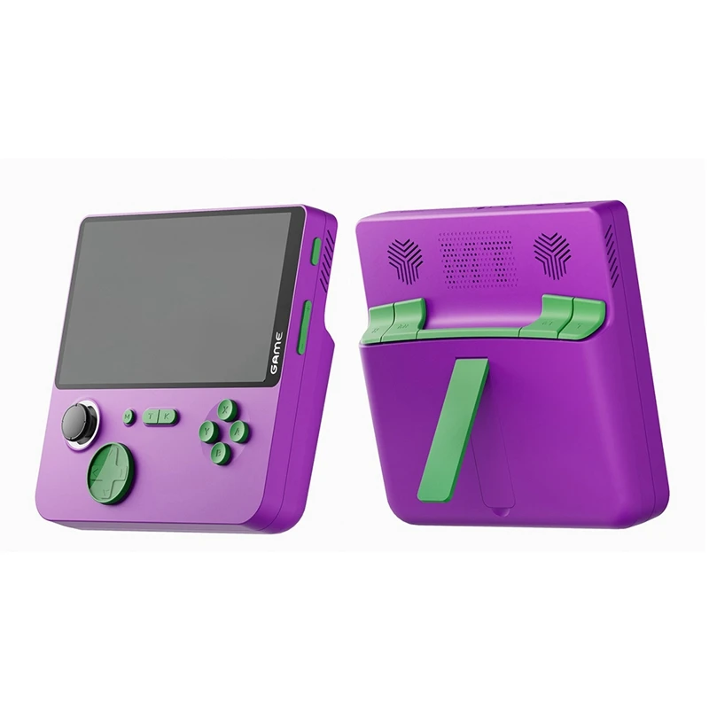 E5 Handheld-Videospiel konsole 32g 6000 Spiele 5 Zoll HD Retro-Spiele konsole mah Unterstützung 13 Emulatoren lila