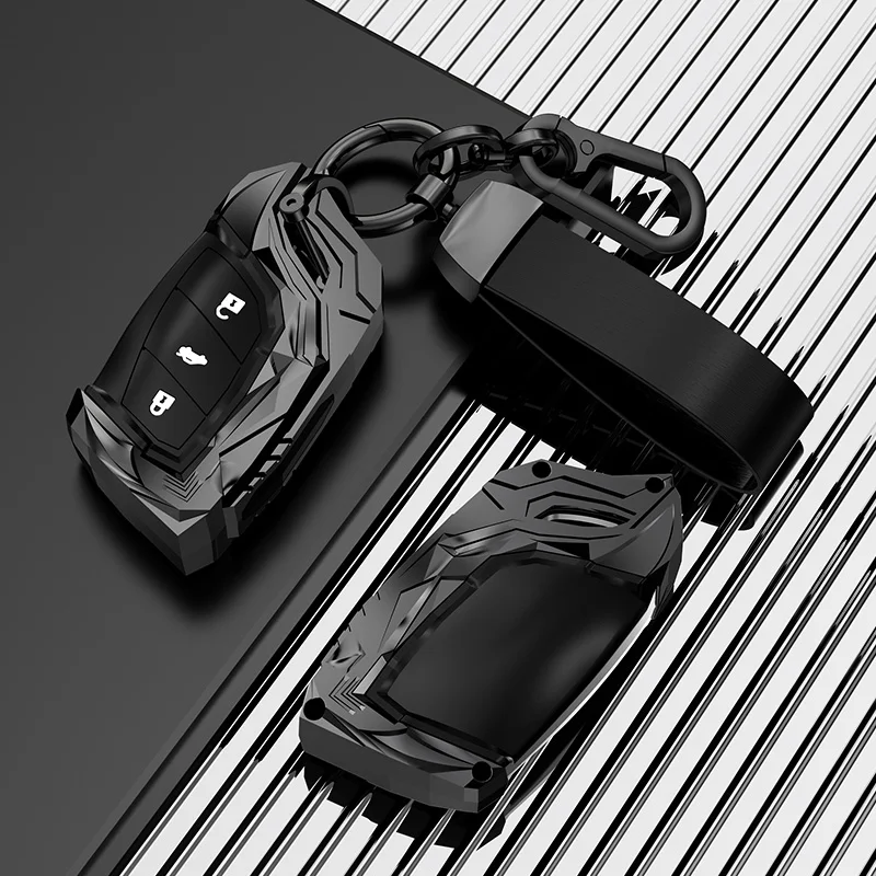 zinc alloy Car Remote Key Case Shell Fob Cover for Roewe RX8 RX5 RX3 I6 I5 for MG ZS HS 5 6 EZS Keyless Accessories