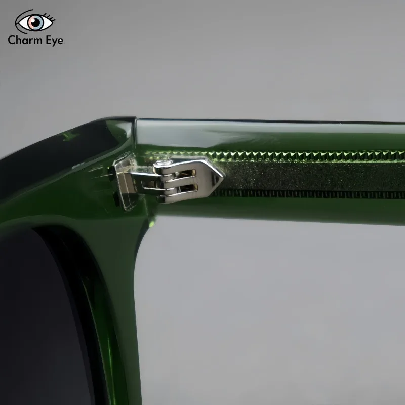 جديد خلات النظارات الشمسية الرجال النساء عالية الجودة سميكة مربع الأخضر الملمس شخصية موضة الأشعة فوق البنفسجية حماية نظارات شمسية الرجعية #4