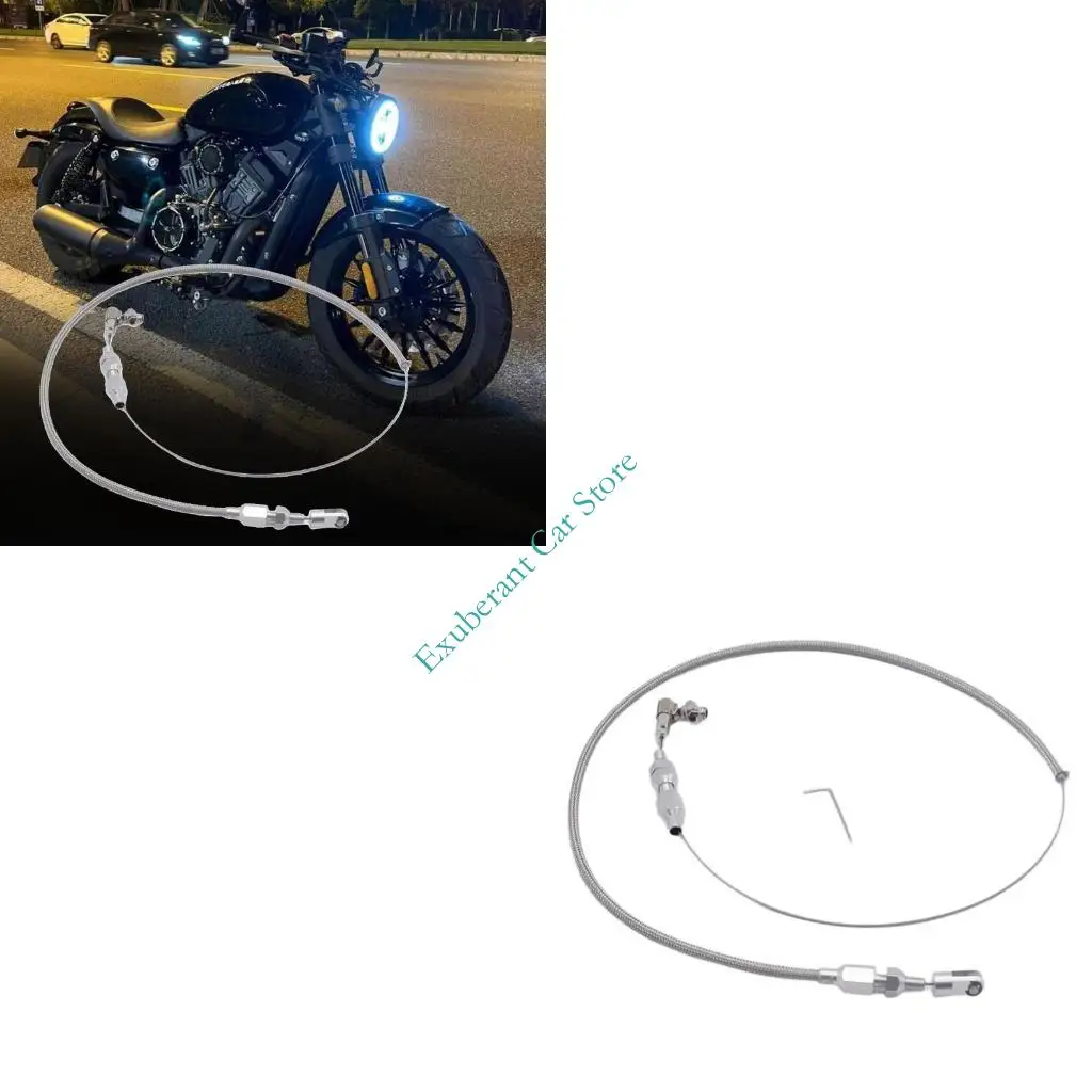 

H3CE 24 дюйма Сменный плетеный трос дроссельной заслонки акселератора Трос дроссельной заслонки из нержавеющей стали в сборе