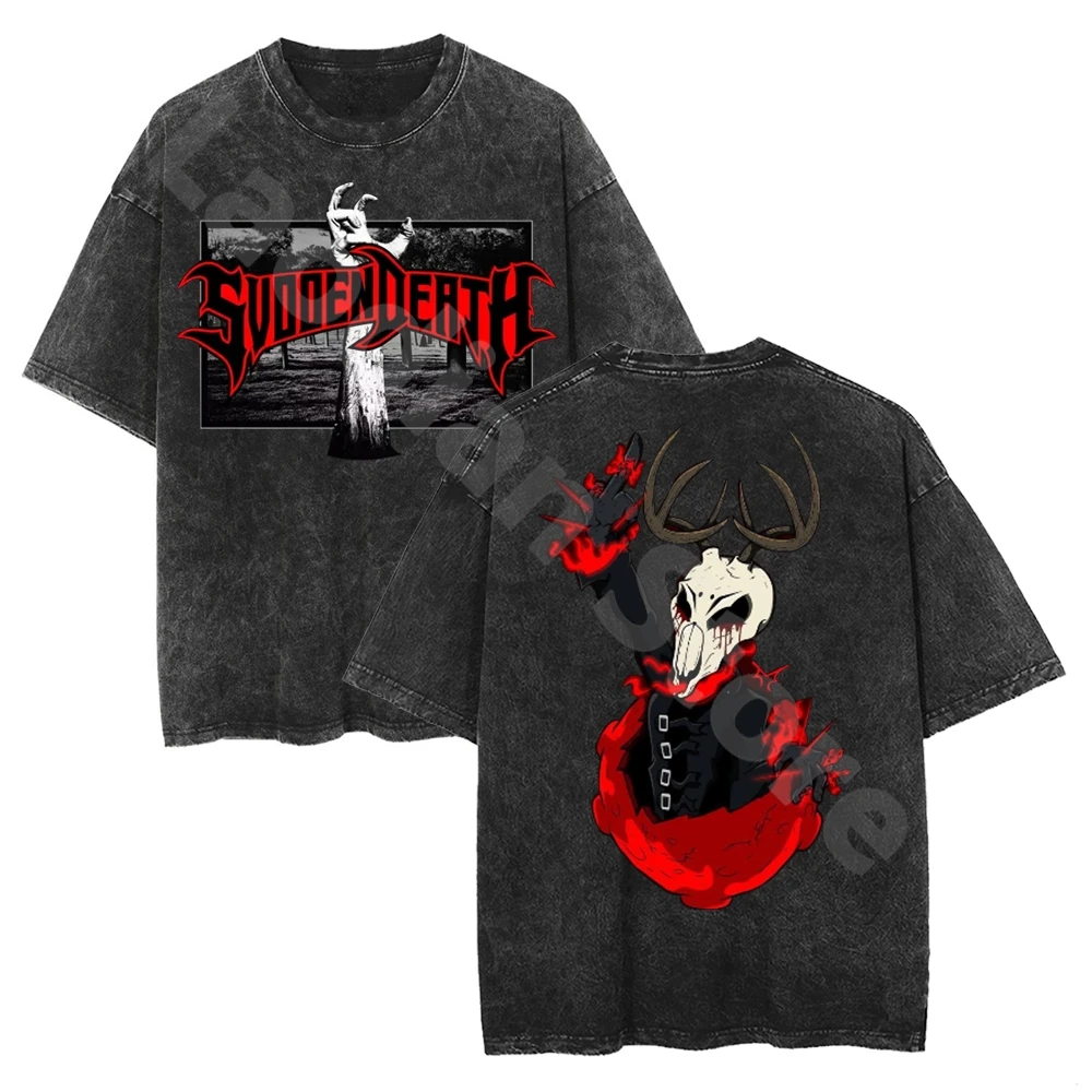 Svdden Death Washed Cotton T-shirt EDM Festivals 2024 Tops Tees Streetwear Short Sleeve Men Women Crewneck Hip Hop Tee Shirt