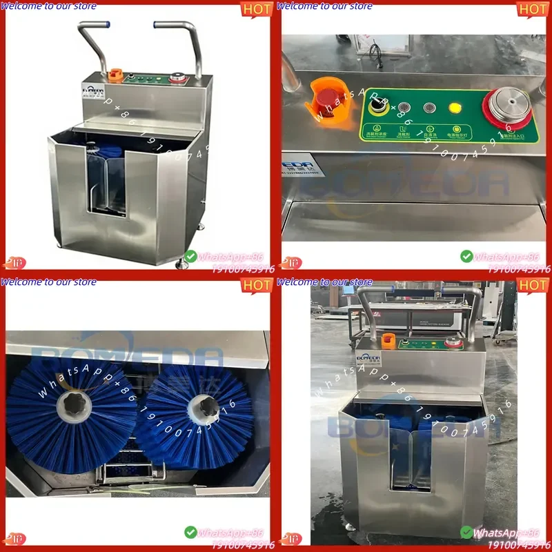 2026 Footwear Disinfection Machine Cleaning Station, Compact Boot Washing and Disinfection Station for Food Factory Hygiene