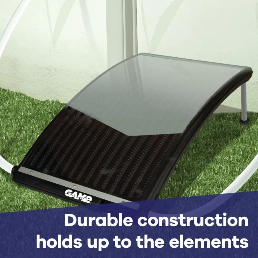 4721-BB SolarPRO Curve Solar Pool Heater for Intex Bestway Above-Ground and Inground Pools Black Includes Intex Adapters 2 Hose