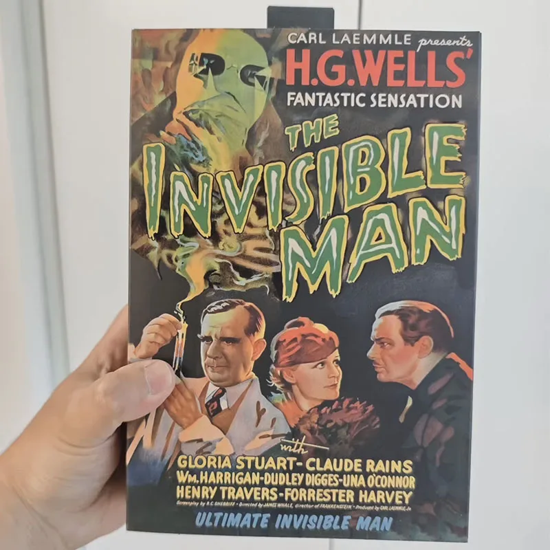 

NECA 04818 Invisible Man Figure Universal Monsters Action Figuras Manga Figurine Toys 7-Inch Movable Model Doll Gift Original