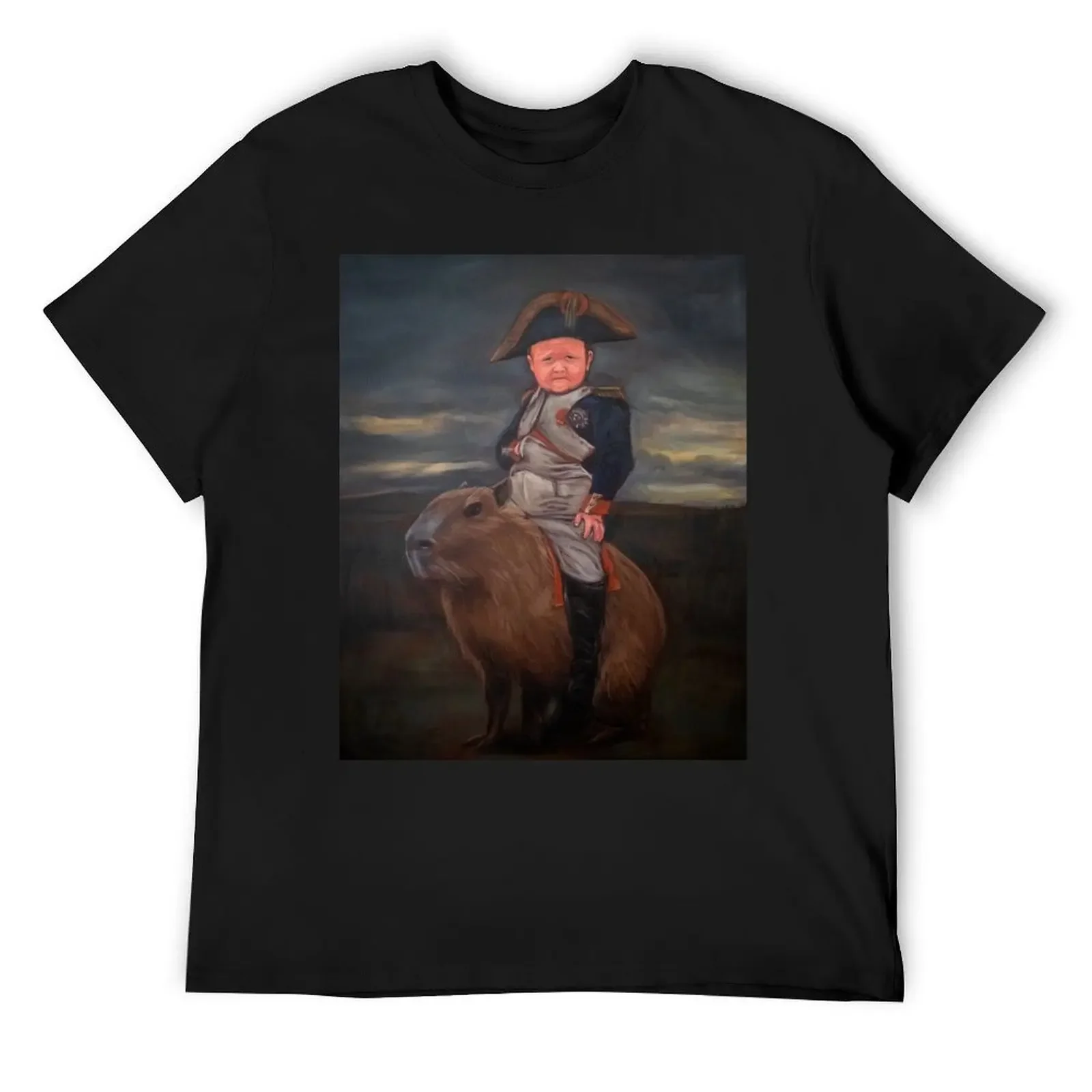 Baby Napoleon on Capybara T-Shirt blacks graphic shirts tshirts for men