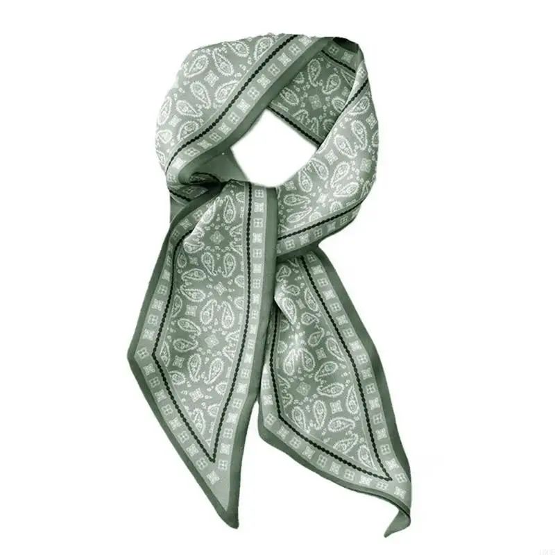 

Cashew Printed Scarf Hair Decoration Silk Like Neckerchief Gift Kerchief